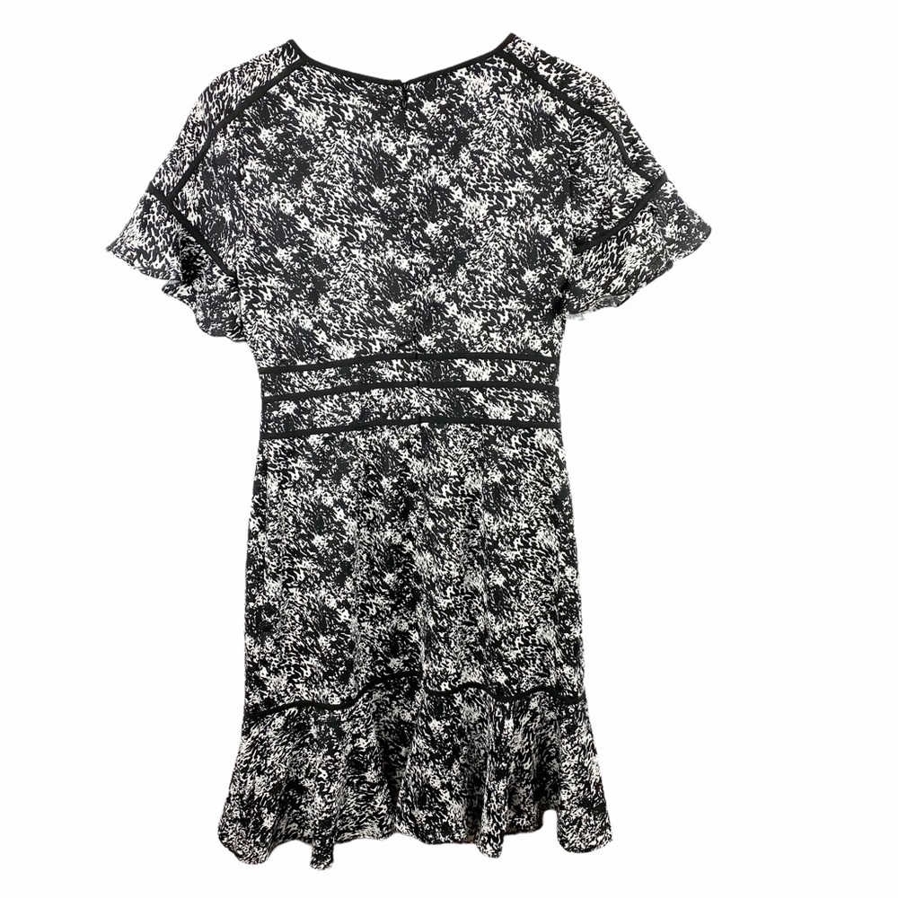 NWT Focus by Shani Ruffle Sleeve Flounce Dress 2 - Picture 4 of 9